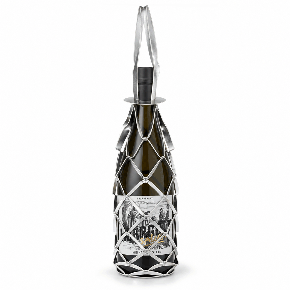 Vinstrip Flaschentasche SILBER 0,75L von YUMA-Design